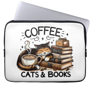 Capa Para Notebook Café Engraçado Livros Sobre Presentes Mulheres Ide