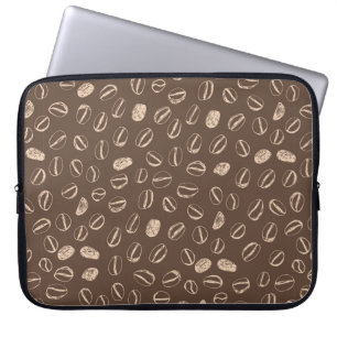 Capa Para Notebook Café feijão cartoon puxado à mão