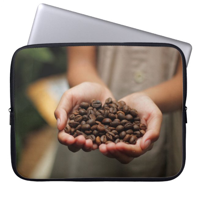 Capa Para Notebook Café feijões de café com aroma torrado (Frente)