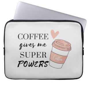 Capa Para Notebook Café me dá super poderes