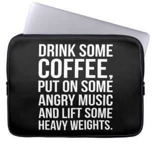 Capa Para Notebook Café, Música Irritada, Pesos Pesados - Trabalho En