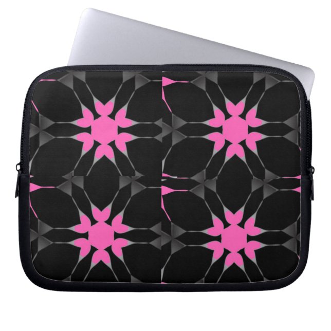 Capa Para Notebook Caixa cor-de-rosa retro quente do laptop (Frente)