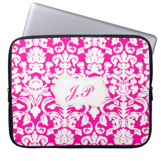 Capa Para Notebook Caixa do laptop do damasco do rosa quente com