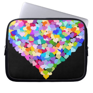 Capa Para Notebook Caixa do laptop dos confetes dos corações do
