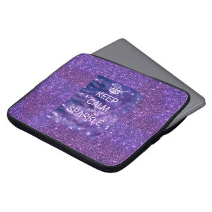 Capa Para Notebook Caixa roxa do laptop da faísca