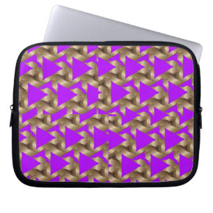 Capa Para Notebook Caixa roxa do laptop do teste padrão da corda do o