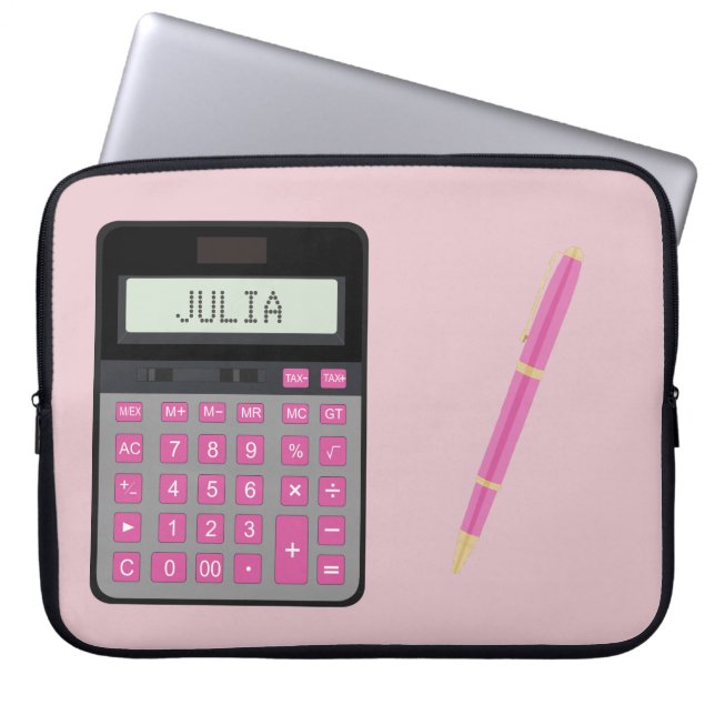 Capa Para Notebook Calculadora e Caneta gráfica (Frente)