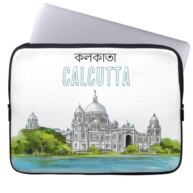 Capa Para Notebook Calcutá "Memorial Victoria" Kolkata Bengali (Frente)