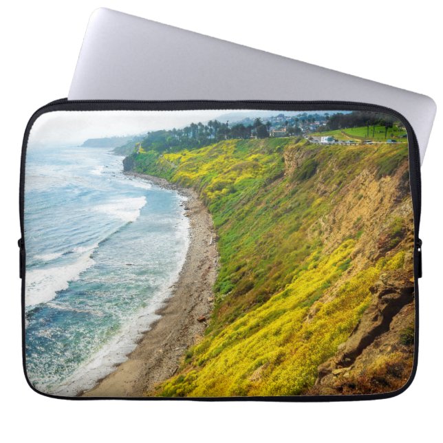 Capa Para Notebook California Coastal Cliffs Pacific Ocean Art Print (Frente)