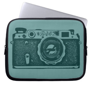 Capa Para Notebook Câmera Russa - Sombras de Verde