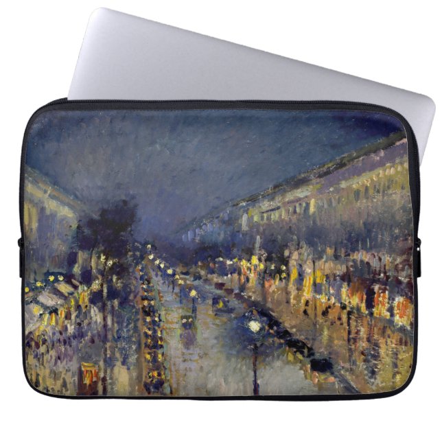 Capa Para Notebook Camille Pissarro - Boulevard Montmartre à Noite (Frente)