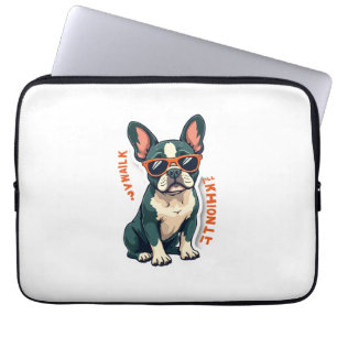 Capa Para Notebook Caminhada Vintage Vou Pensar Nisso Bulldog Francês