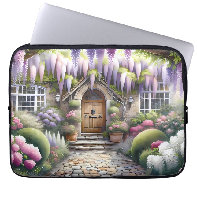 Capa Para Notebook Caminho Caprichoso do Jardim da Cabana (Frente)