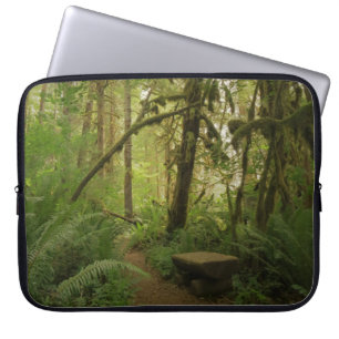 Capa Para Notebook Caminho da Floresta Verde Pacífica em Washington