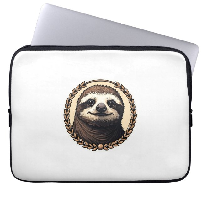 Capa Para Notebook Camisa Clássica de Gravura de Preguiça Natureza (1 (Frente)