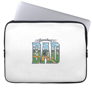 Capa Para Notebook Camisa com Letra Gravada para Pai de Beisebol Vint