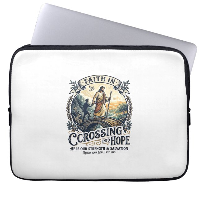 Capa Para Notebook Camisa Coragem Imigração Jesus Recomeçando Chri (Frente)