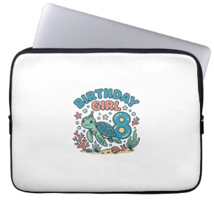 Capa Para Notebook Camisa de Aniversário de Tartaruga Marinha 8º Aniv
