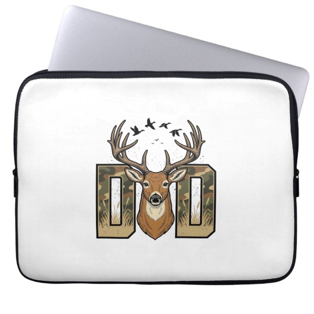 Capa Para Notebook Camisa de caça ao veado pai camuflagem Buck Vector (Frente)