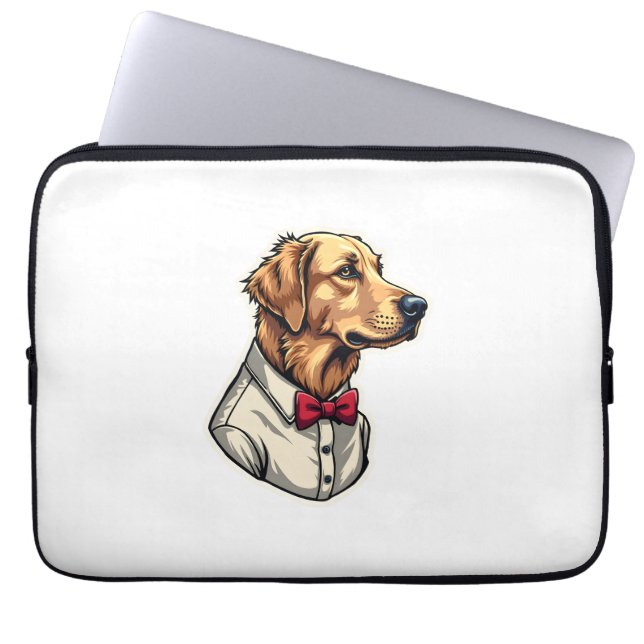 Capa Para Notebook Camisa de cachorro patriótica vintage do Retriever (Frente)