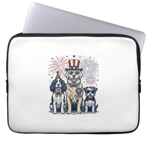 Capa Para Notebook Camisa de desenho de gravação vintage trio de cães
