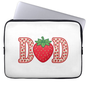 Capa Para Notebook Camisa de Design Vetorial de Letreiro de Morango d