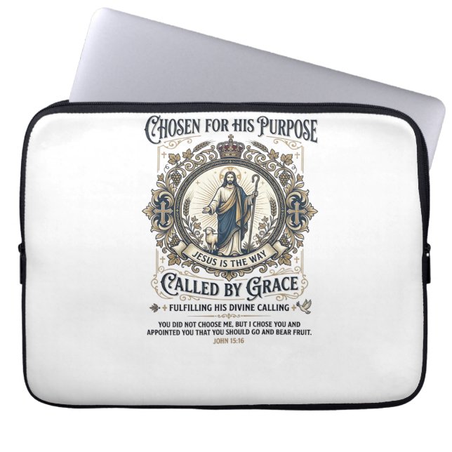 Capa Para Notebook Camisa de Eletricista Jesus Design Baseado na Fé_1 (Frente)