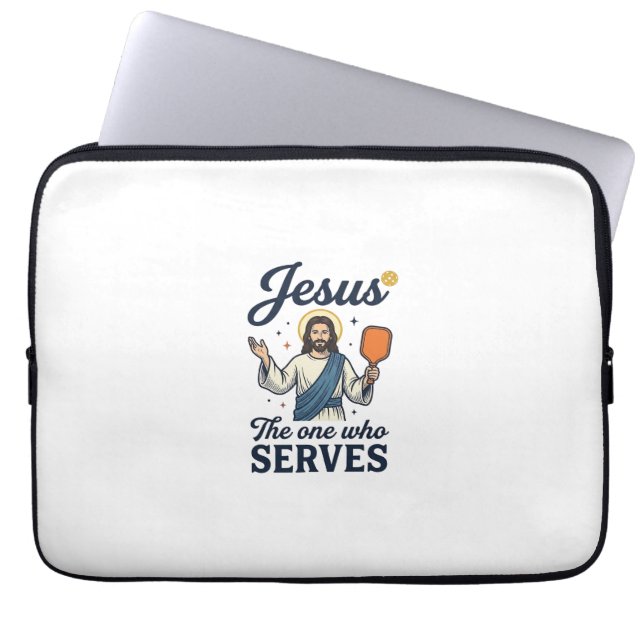 Capa Para Notebook Camisa de Jesus Pickleball O Que Serve (Frente)