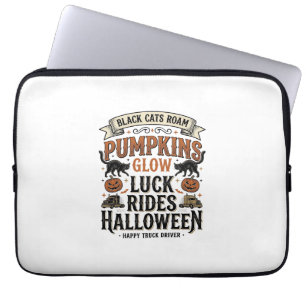 Capa Para Notebook Camisa de Motorista de Caminhão de Halloween com G