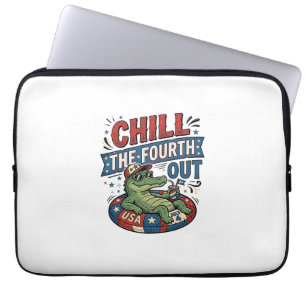 Capa Para Notebook Camisa de Verão do Jacaré Engraçado Esfrie o Quart