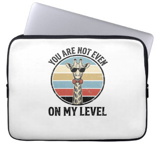 Capa Para Notebook Camisa engraçada citação girafa vintage Desi