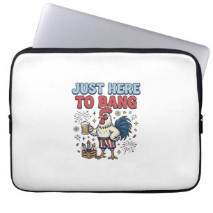 Capa Para Notebook Camisa engraçada de fogos de artifício de galo pat