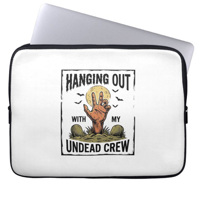 Capa Para Notebook Camisa engraçada de zumbi para fãs de terror Vinta (Frente)