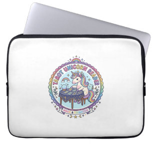 Capa Para Notebook Camisa engraçada do leitor de tarot de unicórnio G