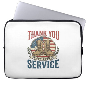 Capa Para Notebook Camisa Obrigado pelo Seu Serviço Botas Militares D