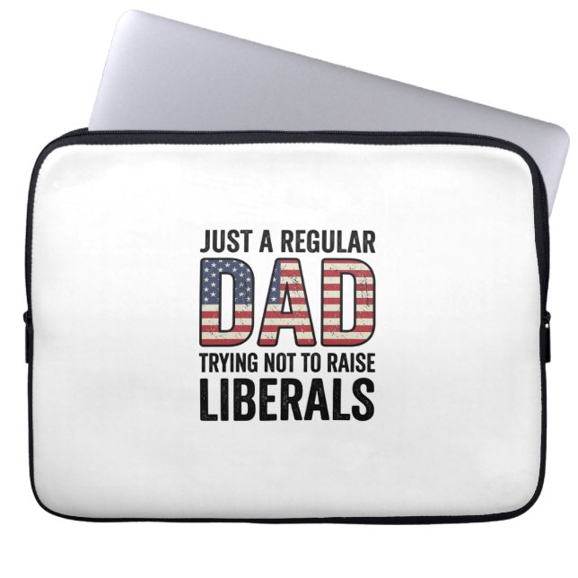 Capa Para Notebook Camisa Pai Normal Tentando Não Criar Liberais_1 (Frente)