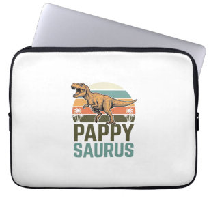 Capa Para Notebook Camisa Pappysaurus Dinossauro Engraçado Pôr do Sol