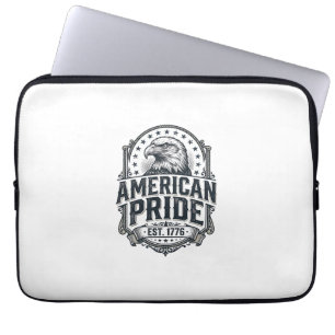 Capa Para Notebook Camisa Patriótica Águia Orgulho Americano Vintage 