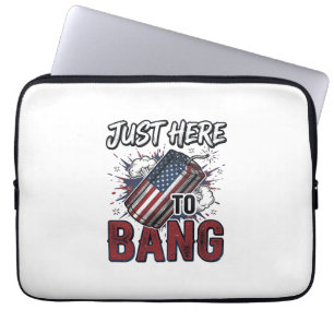 Capa Para Notebook Camisa Patriótica Engraçada de Fogo de Artifício V