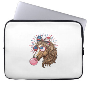Capa Para Notebook Camisa Vetorial Vintage Goma de Bolha Cavalo Patri