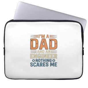 Capa Para Notebook Camisa Vintage de Design de Engenheiro Pai Nada Me
