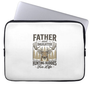 Capa Para Notebook Camisas de caça de companheiros de pai e filha Des