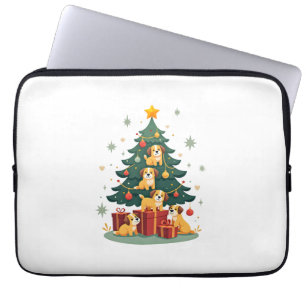 Capa Para Notebook Camiseta Árvore de Natal Cachorro Natal Cachorro X
