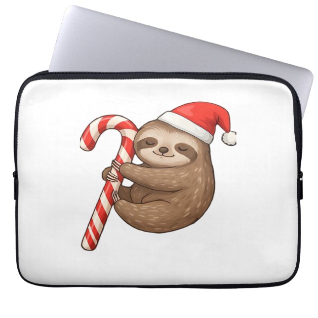 Capa Para Notebook Camiseta Clássica de Abraço da Lama de Natal (Frente)