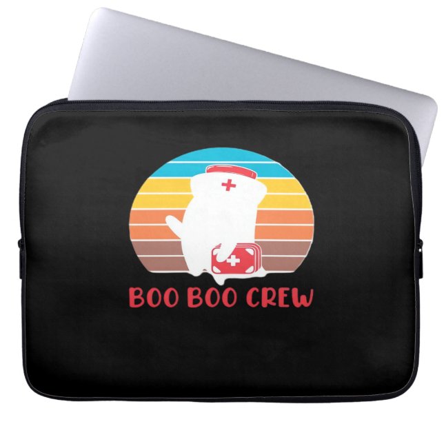 Capa Para Notebook Camiseta Clássica de Halloween Fantasma Engraçado  (Frente)