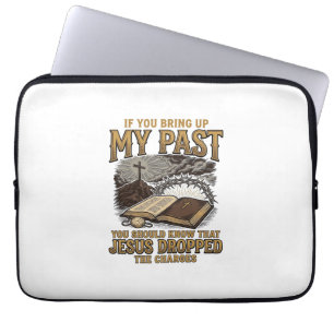 Capa Para Notebook Camiseta Crista Meu Passado Jesus Retirou as Acusa
