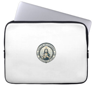 Capa Para Notebook Camiseta de Afirmações de Saúde Mental de Jesus In
