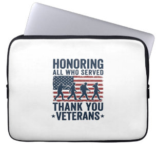Capa Para Notebook Camiseta de Agradecimento aos Veteranos Honrando T