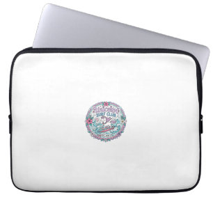 Capa Para Notebook Camiseta Divertida Unicorn Surf Club Gráfico_1