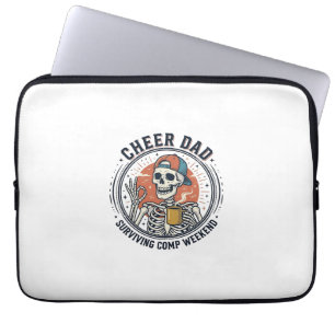 Capa Para Notebook Camiseta Esqueleto Fim de Semana de Comp do Papai_